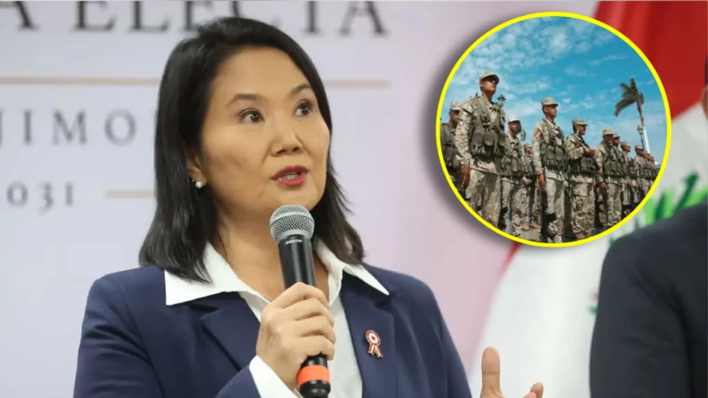 Keiko Fujimori pedirá facultades al Congreso y convocará a las FF.AA. para recuperar el orden en su próximo gobierno
