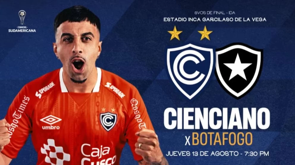 Entradas del Cienciano vs Botafogo: precios y dónde comprar para asistir a los octavos de final de la Copa Sudamericana 2026.