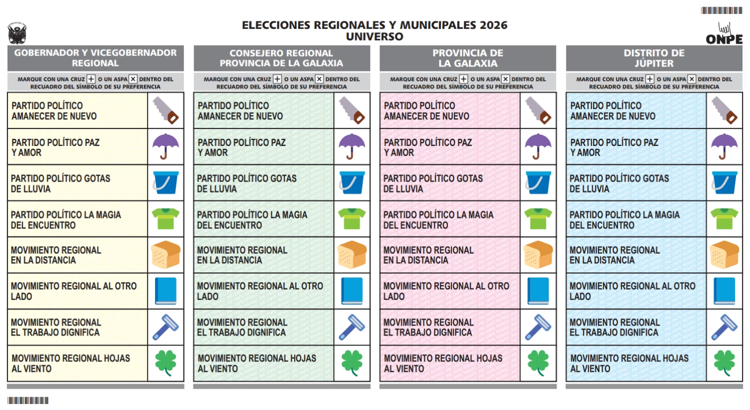 ¿Cambia tu cédula de votación? Conoce el diseño que te tocará este 4 de octubre, según la ONPE