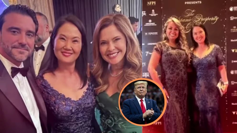 Keiko Fujimori estrecha vínculos con el entorno de Donald Trump en una gala en Mar-a-Lago